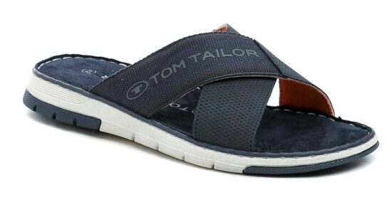 Tom Tailor 7480210004 modré pánské nazouváky EUR 43