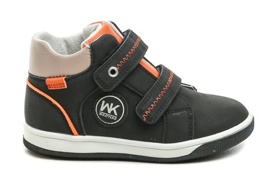Wojtylko 1T26396 černo oranžové chlapecké polobotky EUR 26 - Obrázek 2