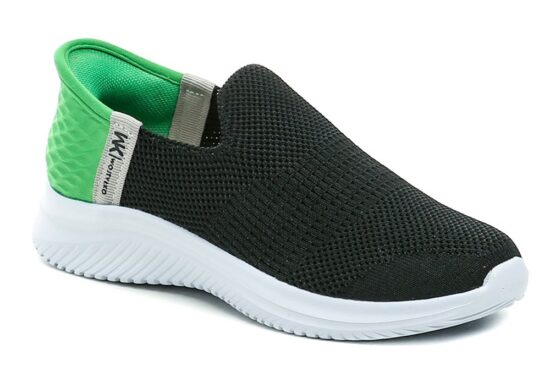 Wojtylko 5A25387C černo zelené chlapecké Slip-in polobotky EUR 32
