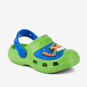 Dětské clogsy COQUI MAXI Jungle Wildness zelené/modré