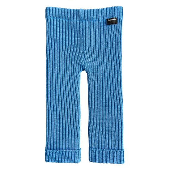 Dětské pletené legíny Fusakle MERINO modré