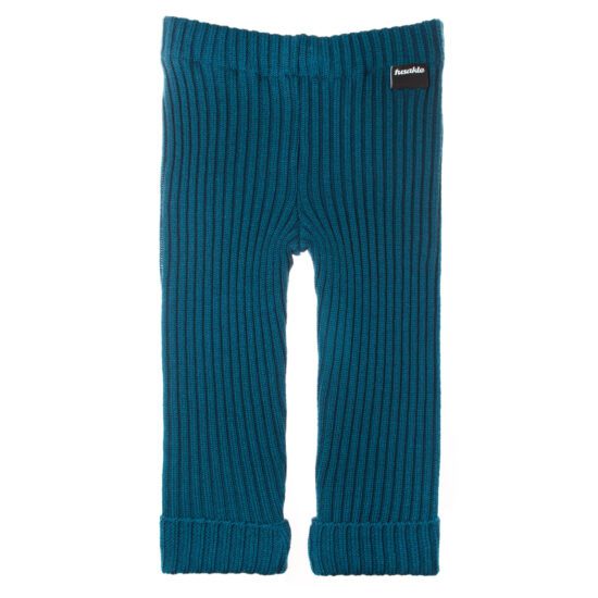 Dětské pletené legíny Fusakle MERINO tmavě modré