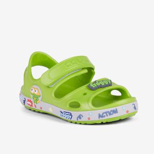 Dětské sandály COQUI YOGI Hero zelené/šedé + Amulety