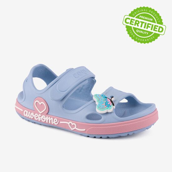 Dětské sandály COQUI YOGI pastelové modré/růžové + Amulet
