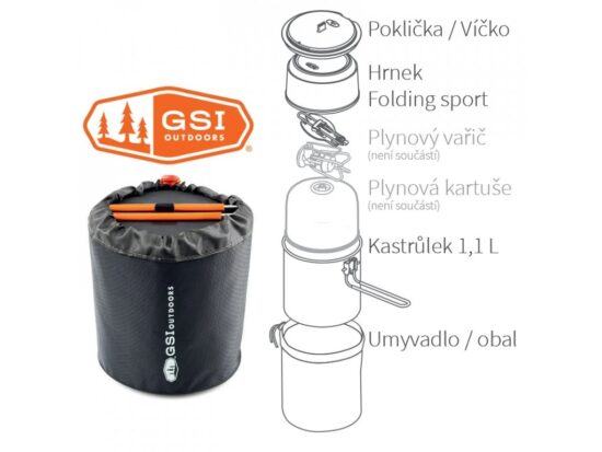 GSI Outdoors Halulite Soloist Sada nádobí 090497502767 - Obrázek 2