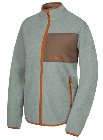 Husky Dámská fleecová mikina Addy Zip L faded green Velikost: M