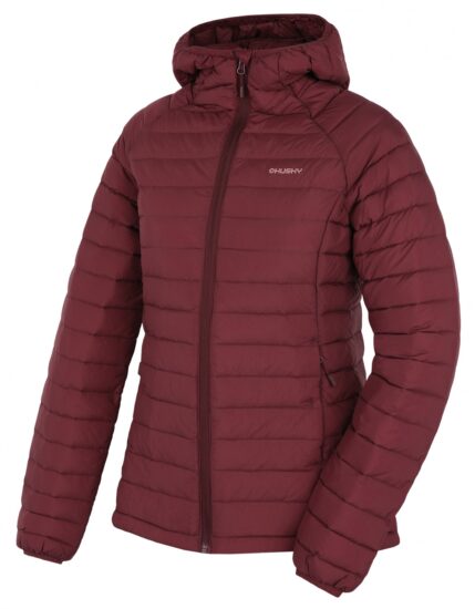 Husky Dámská péřová bunda Dreeser L dark bordo Velikost: XL 8592287192193