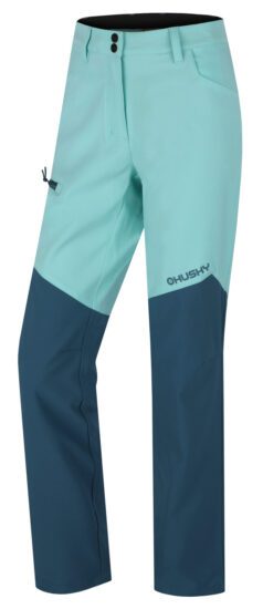 Husky Dámské softshellové kalhoty Kavia L mint/turquoise Velikost: M