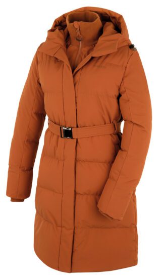 Husky Dámský hardshellový plněný kabát Nerine L brown Velikost: L 8592287169652