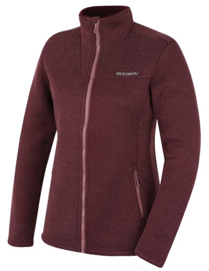 Husky Dámský svetr na zip Akra L dark bordo Velikost: M