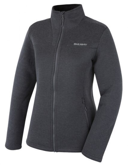 Husky Dámský svetr na zip Akra L dark grey Velikost: S