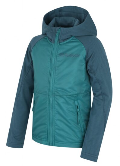 Husky Dětská mikina s kapucí Any K turquoise Velikost: 146