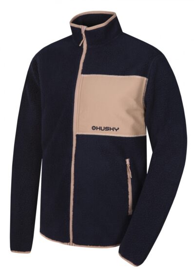 Husky Pánská fleecová mikina Addy Zip M dark blue Velikost: XL