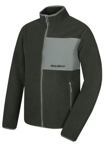 Husky Pánská fleecová mikina Addy Zip M faded green Velikost: M