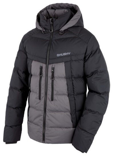 Husky Pánská péřová bunda Durra M black/grey Velikost: XL