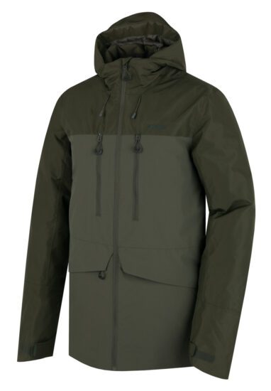 Husky Pánská plněná zimní bunda Nebet M dark khaki Velikost: XL