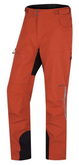 Husky Pánské softshell kalhoty Keson M dark orange Velikost: XXL