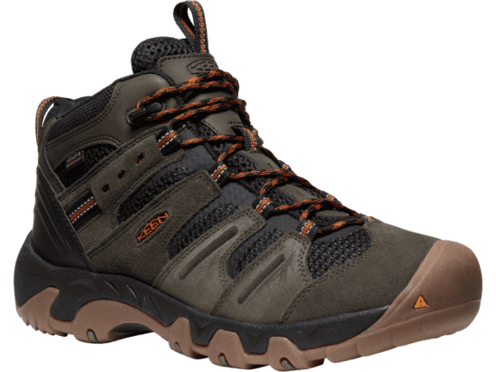 Keen HEADOUT MID WP MEN black olive/fossil orange Velikost: 45 195208304224