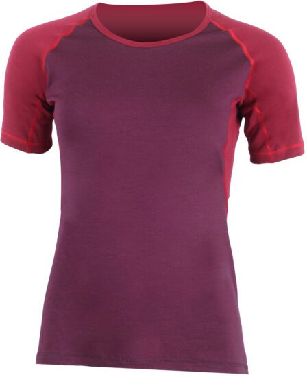 Lasting ZITA 3849 vínová dámské merino triko Velikost: M
