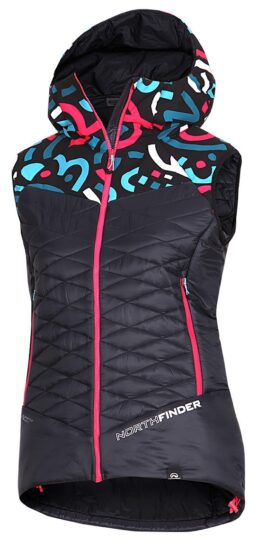 Northfinder JAVOROVA 1 dámská vesta multicolor print  VE-44451SKP-512 Velikost: XL 8584153581293