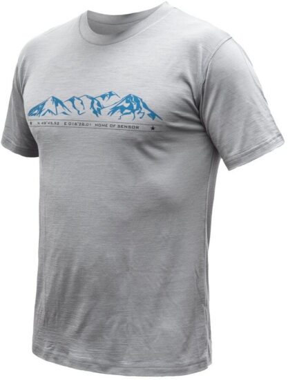 SENSOR MERINO ACTIVE MOUNTAINS pánské triko kr.rukáv šedá Velikost: M