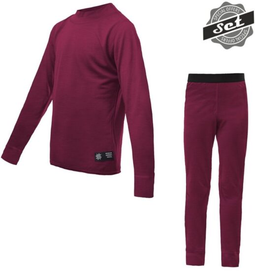 SENSOR MERINO ACTIVE SET dětský triko dl.rukáv + spodky lilla Pohlaví: 130 8592837084688