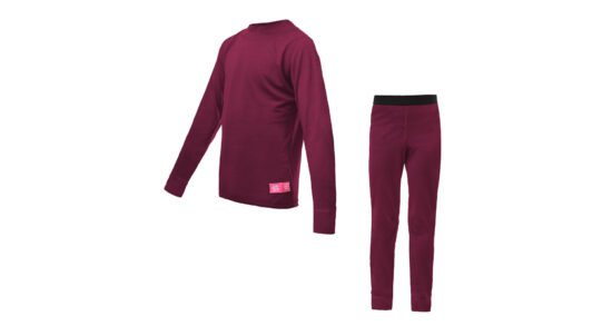 SENSOR MERINO ACTIVE SET junioský triko dl.rukáv + spodky lilla Velikost: 160