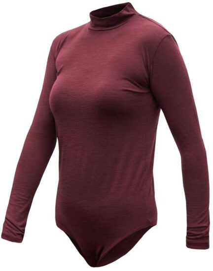 SENSOR MERINO AIR dámské body dl.rukáv port red Velikost: S