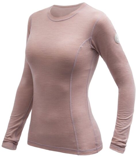 SENSOR MERINO AIR dámské triko dl.rukáv dusty pink Velikost: L