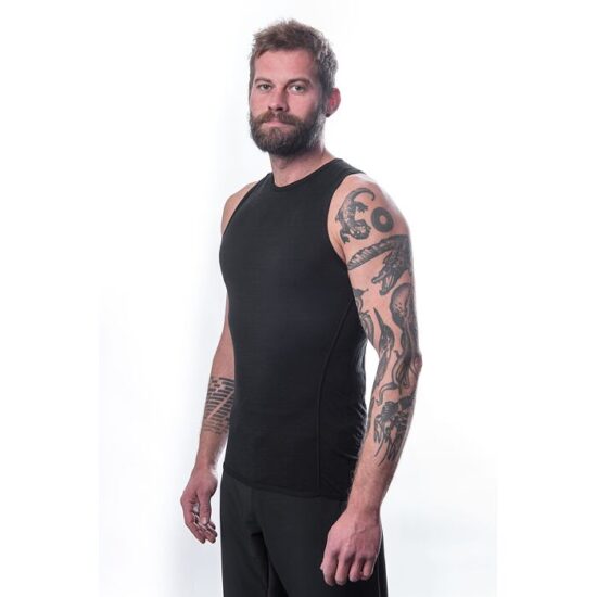 SENSOR MERINO AIR pánské triko bez rukávu černá Velikost: 3XL - Obrázek 2