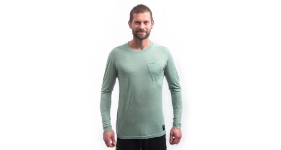 SENSOR MERINO AIR traveller pánské triko dl.rukáv basil green Velikost: M 8592837108391 - Obrázek 2