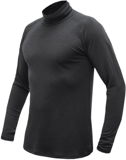 SENSOR MERINO BLEND pánské triko dl.rukáv rolák černá Velikost: XXL