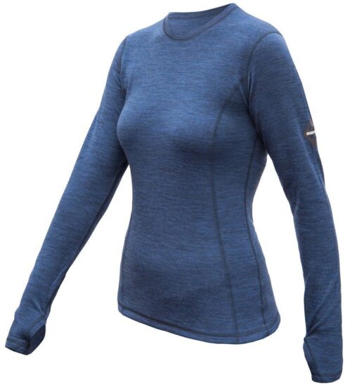 SENSOR MERINO BOLD dámské triko dl.rukáv cool blue Velikost: M 8592837101316