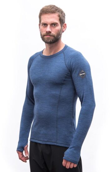 SENSOR MERINO BOLD pánské triko dl.rukáv cool blue Velikost: XL - Obrázek 2
