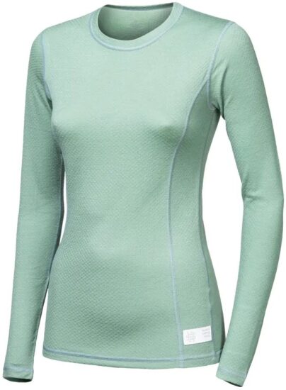 SENSOR MERINO DF dámské triko dl.rukáv basil green Velikost: M