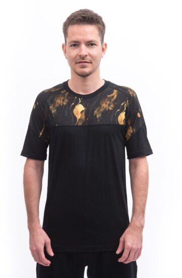 SENSOR MERINO IMPRESS pánské triko kr.rukáv černá/cosmos Velikost: L - Obrázek 2