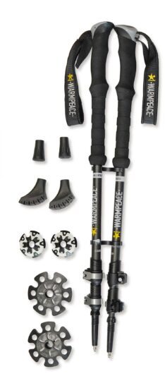 Warmpeace hůlky ALLROUNDER black/grey 8591037085877