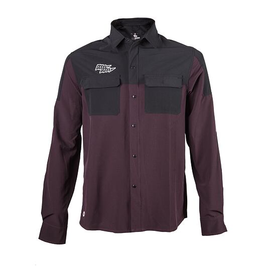 FRESH TRASH FT men´s rider long sleeve shirt wine red/black Velikost: M