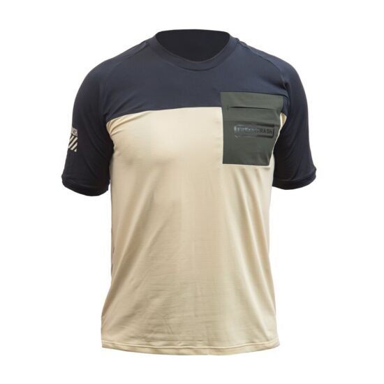 Fresh Trash MEN'S HORIZON POCKET SHORT SLEEVE JERSEY SAND/BLACK Velikost: XXL
