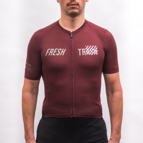 Fresh Trash MEN'S LITE MERINO EVO JERSEY MERLOT RED Velikost: S - Obrázek 2