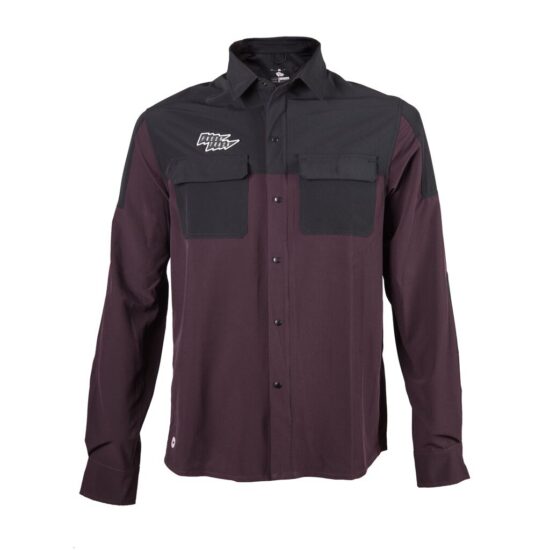 Fresh Trash UNISEX RIDER LONG SLEEVE SHIRT WINE RED/BLACK Velikost: XL