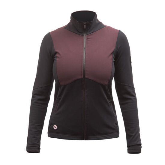 Fresh Trash WOMEN'S CROSS POINT HYBRID JACKET TRUE BLACK/PORT RED Velikost: L