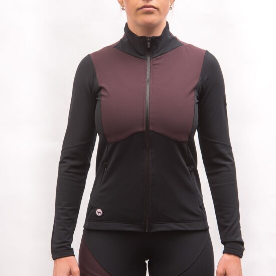 Fresh Trash WOMEN'S CROSS POINT HYBRID JACKET TRUE BLACK/PORT RED Velikost: S - Obrázek 2