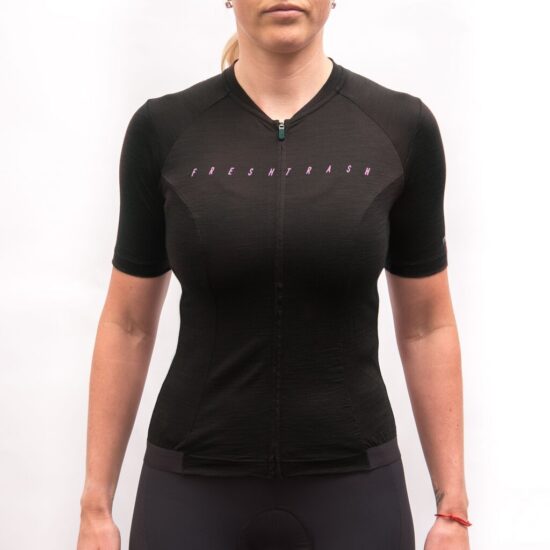 Fresh Trash WOMEN'S LITE MERINO JERSEY TRUE BLACK Velikost: XL - Obrázek 2