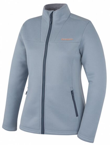 Husky Dámský svetr na zip Akra L light blue Velikost: S 8592287211030