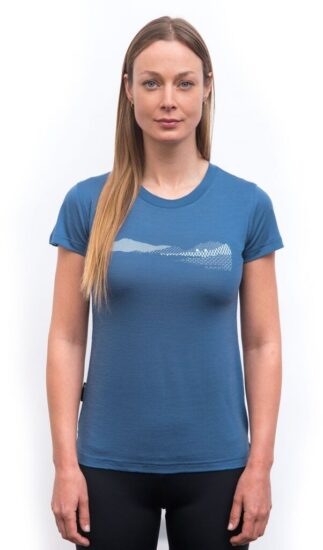SENSOR MERINO AIR HILLS dámské triko kr.rukáv riviera blue Velikost: XXL 8592837097886 - Obrázek 2