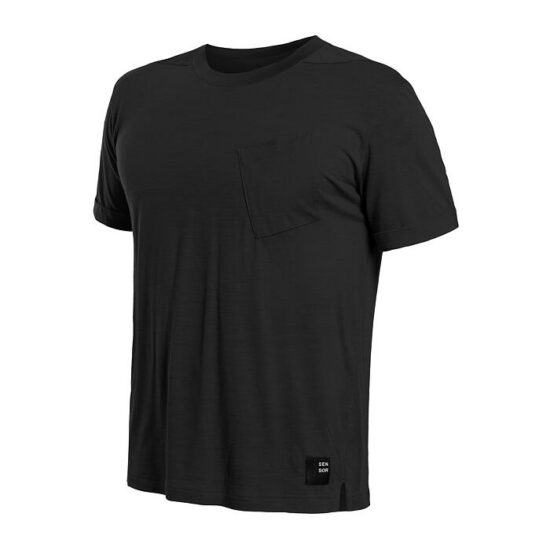 SENSOR MERINO AIR traveller pánské triko kr.rukáv černá Velikost: M