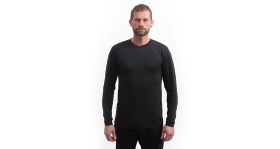 SENSOR MERINO CORDURA pánské triko dl.rukáv černá Velikost: L - Obrázek 2