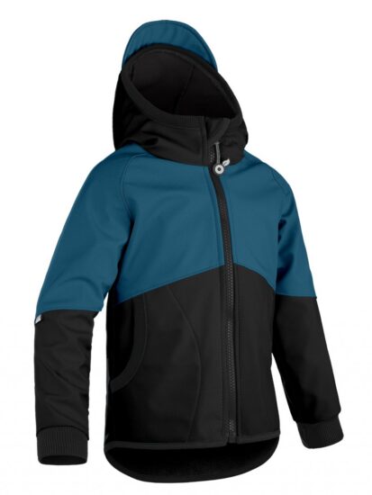 dětská softshellová bunda s fleecem Unuo Basic Černá