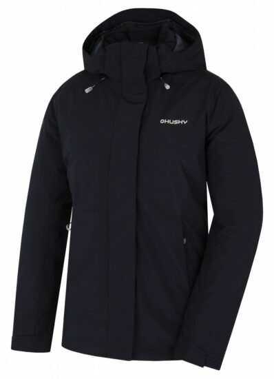 Husky Dámská hardshellová plněná bunda Nurme L black Velikost: XL - plus